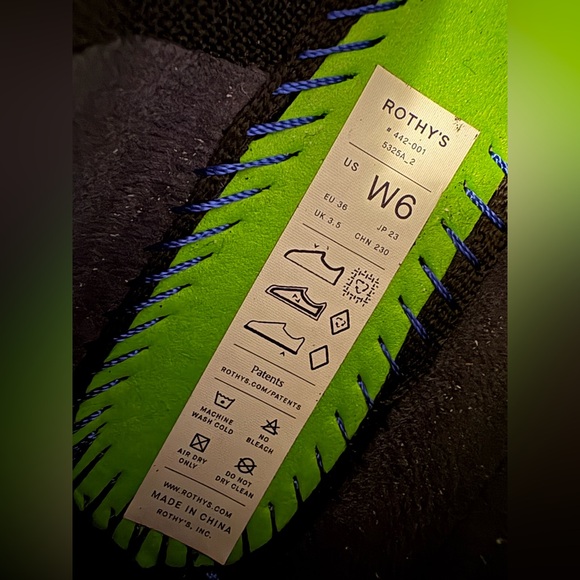 Rothy's Black The Point II size 6W - Picture 5 of 8